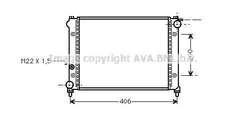 AVA QUALITY COOLING Радиатор, охлаждение двигателя ST2004